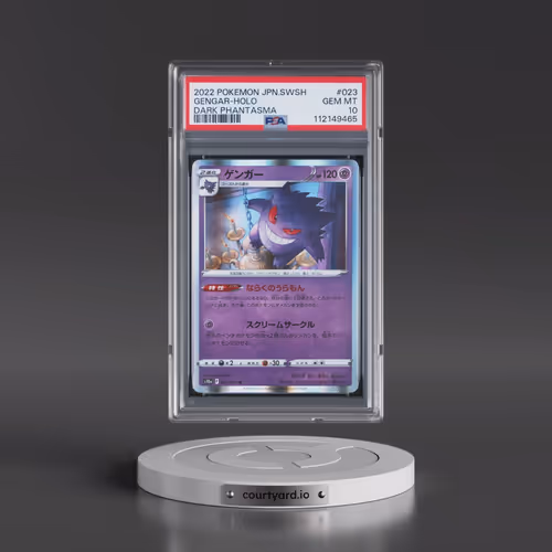 2022 Pokémon Sword & Shield Dark Phantasma #023 Gengar - Holo (PSA 10 GEM MINT)