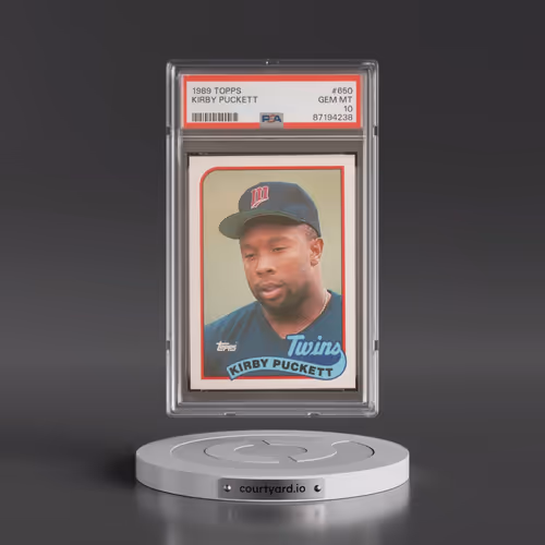 1989 Topps #650 Kirby Puckett (PSA 10 GEM MINT)