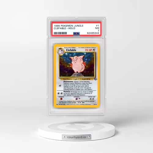 1999 Pokémon Jungle #1 Clefable - Holo (PSA 7 NM)