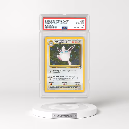 2000 Base Set 2 #19 Wigglytuff - Holo (PSA 6 EX-MT)