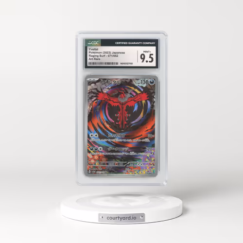 2023 Japanese Raging Surf #71 Yveltal - Full Art Holo (CGC 9.5 MINT+)