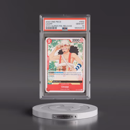 2022 One Piece Starter Deck ST01-Straw Hat Crew #002 Usopp - Super Pre-Release (PSA 10 GEM MINT)