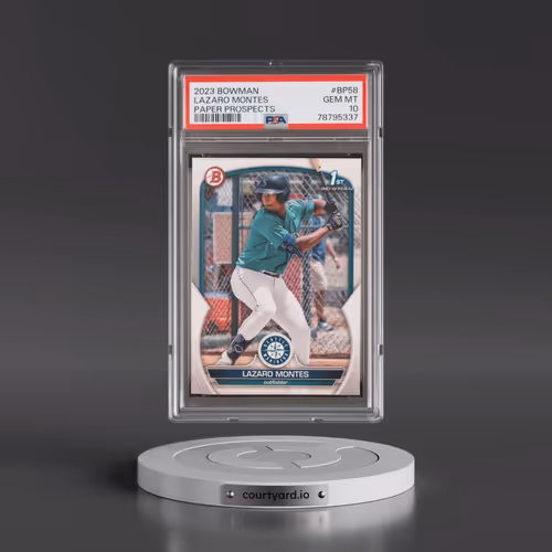 2023 Bowman Paper Prospects #BP58 Lazaro Montes (PSA 10 GEM MINT)