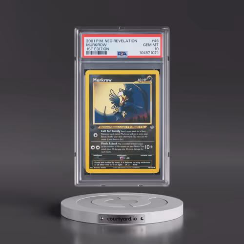 2001 Pokémon Neo Revelation #46 Murkrow - 1st Edition (PSA 10 GEM MINT)