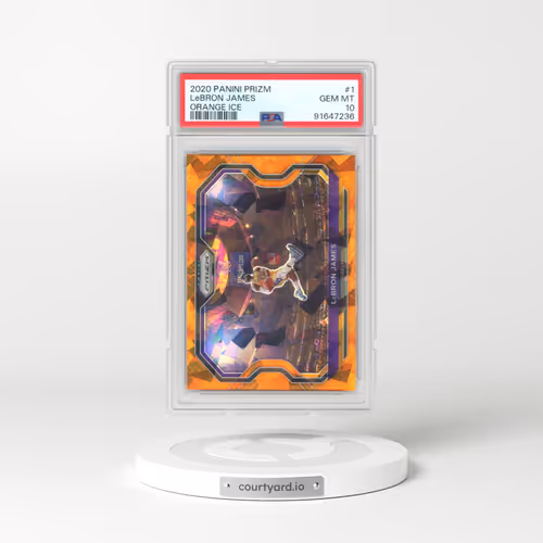 2020 Panini Prizm #1 LeBron James - Orange Ice (PSA 10 GEM MINT)