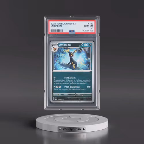 2023 Pokémon Obf EN-Obsidian Flames #130 Umbreon (PSA 10 GEM MINT)