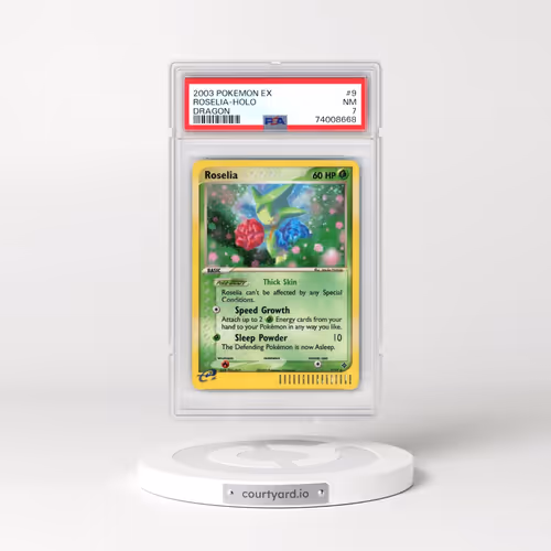 2003 Pokémon EX Dragon #9 Roselia - Holo (PSA 7 NM)
