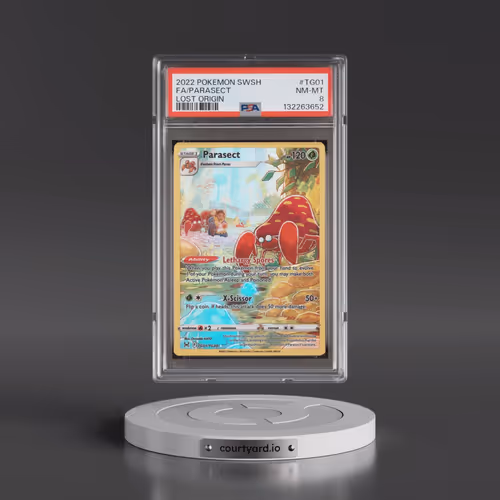 2022 Pokémon Sword & Shield Lost Origin #TG01 Parasect - Full Art (PSA 8 NM-MT)