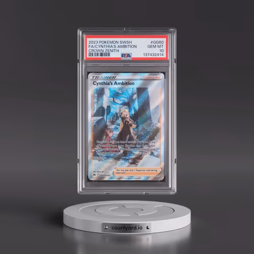 2023 Pokémon Sword and Shield Crown Zenith #GG60 Cynthia's Ambition - Full Art (PSA 10 GEM MINT)