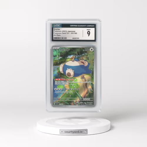 2023 Pokémon Card 151 #181/165 Snorlax - Art Rare (CGC 9 MINT)