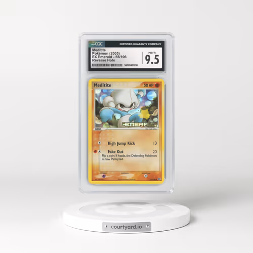 2005 EX Emerald #55 Meditite - Holo (CGC 9.5 MINT+)
