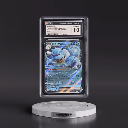2023 Pokémon Card 151 #009/165 Blastoise ex - Holo (CGC 10 GEM MINT)