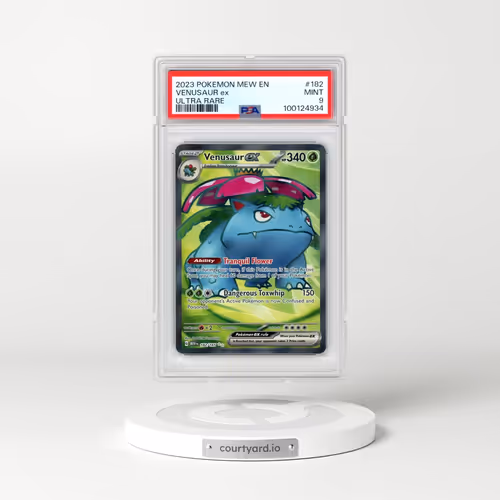 2023 Pokémon Mew EN-151 #182 Venusaur EX - Holo Ultra Rare (PSA 9 MINT)