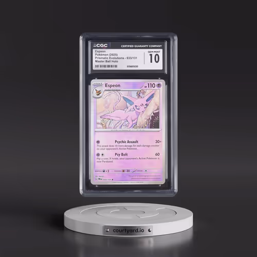 2024 Prismatic Evolutions - PRE EN #033/131 Espeon - Master Ball Holo (CGC 10 GEM MINT)