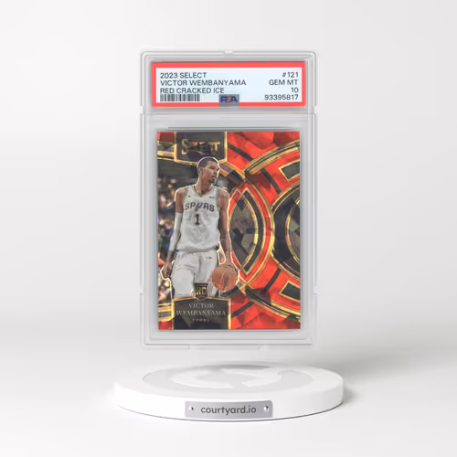 2023 Panini Select #121 Victor Wembanyama - Red Cracked Ice (PSA 10 GEM MINT)
