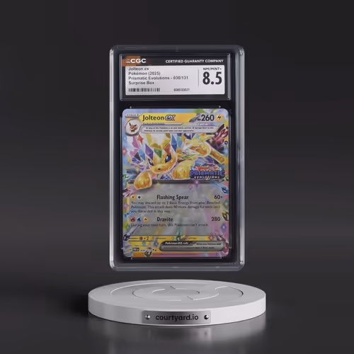 2025 Pokémon Pre EN-Prismatic Evolutions #030 Jolteon EX - Holo Surprise Box Exclusive (CGC 8.5 NM-M
