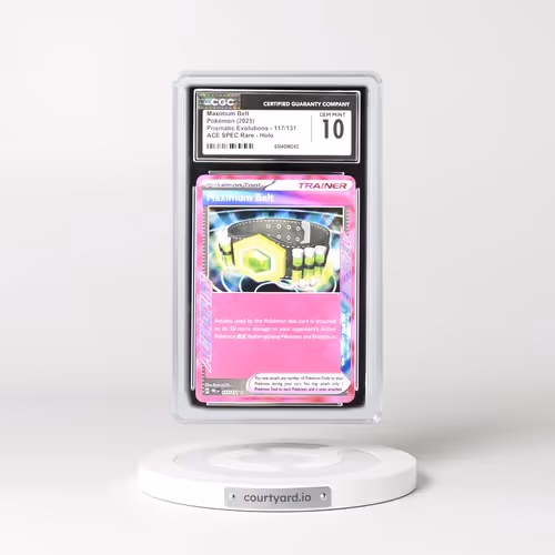 2024 Prismatic Evolutions - PRE EN #117/131 Maximum Belt - ACE SPEC Rare Holo (CGC 10 GEM MINT)