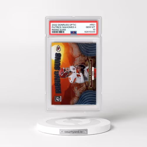2022 Panini Donruss Optic Rising Suns #RS1 Patrick Mahomes II (PSA 10 GEM MINT)