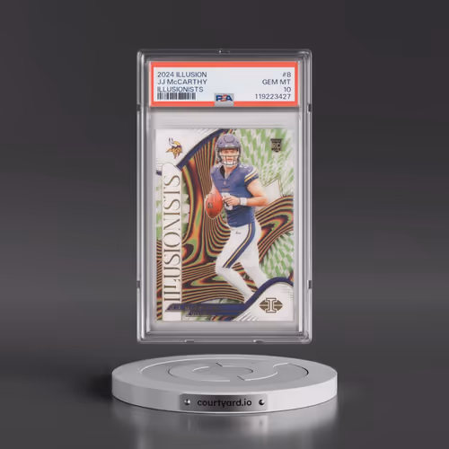 2024 Panini Illusions Illusionists #8 JJ McCarthy (PSA 10 GEM MINT)