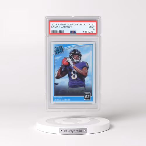 2018 Panini Donruss Optic #167 Lamar Jackson (PSA 9 MINT)