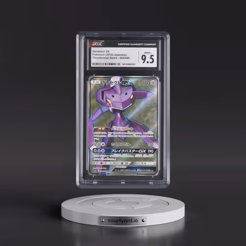 2018 Thunderclap Spark #064/060 Genesect GX - Super Rare Holo (CGC 9.5 MINT+)