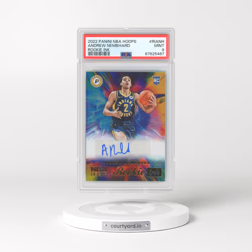 2022 Panini NBA Hoops Rookie Ink #RIANH Andrew Nembhard (PSA 9 MINT)