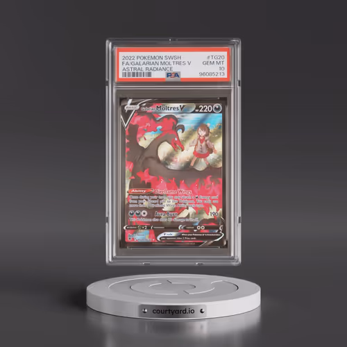 2022 Pokémon Sword & Shield Astral Radiance #TG20 Galarian Moltres V - Holo Full Art (PSA 10 GEM MIN