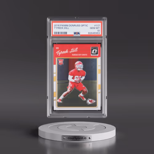 2016 Panini Donruss Optic #117 Tyreek Hill (PSA 10 GEM MINT)
