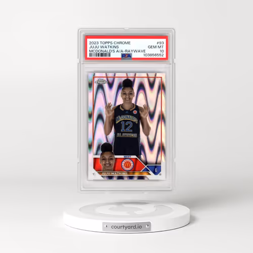 2023 Topps Chrome Mcdonald's All-American #93 Juju Watkins - Raywave (PSA 10 GEM MINT)