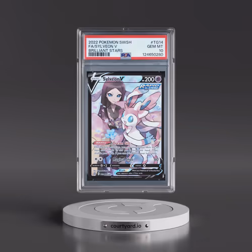 2022 Pokémon Sword & Shield Brilliant Stars #TG14 Sylveon V - Holo Full Art (PSA 10 GEM MINT)