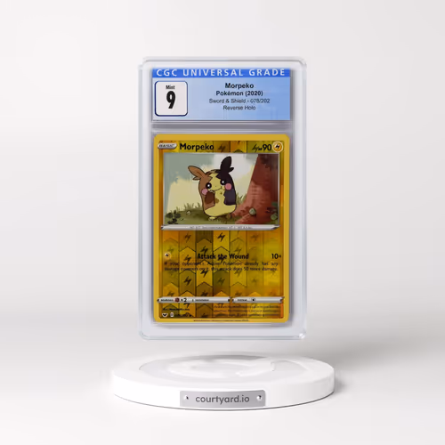 2020 Sword & Shield #078/202 Morpeko - Reverse Holo (CGC 9 MINT)