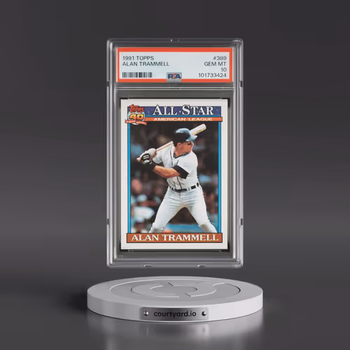 1991 Topps #389 Alan Trammell (PSA 10 GEM MINT)