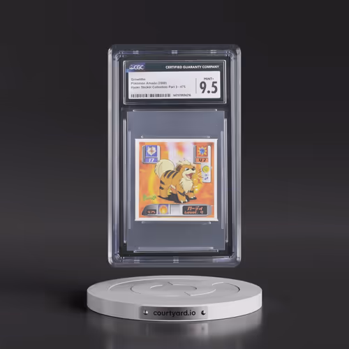 2000 Hyper Sticker Collection Part 3 (2000) #475 Growlithe (CGC 9.5 MINT+)