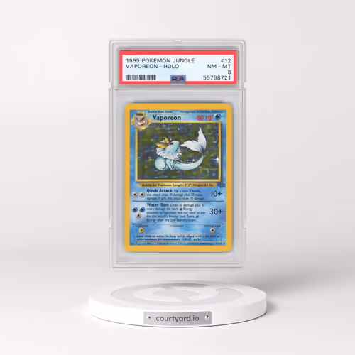 1999 Pokémon Jungle #12 Vaporeon - Holo (PSA 8 NM-MT)