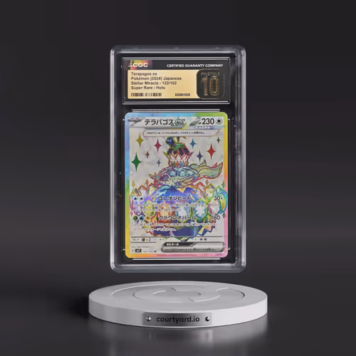 2024 Stellar Miracle #122/102 Terapagos ex - Super Rare Holo (CGC 10 PRISTINE)