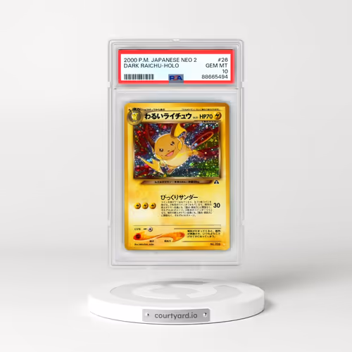 2000 Pokémon Neo 2 #26 Dark Raichu - Holo (PSA 10 GEM MINT)