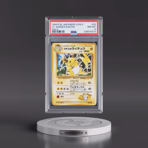 1999 Pokémon Gym 2 #26 LT. Surge's Raichu - Holo (PSA 8 NM-MT)