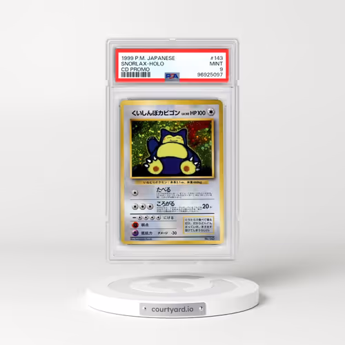 1999 Pokémon CD Promo #143 Snorlax - Holo CD Promo (PSA 9 MINT)