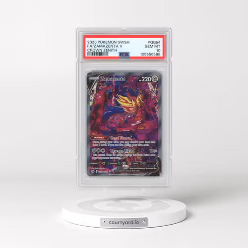 2023 Pokémon Sword and Shield Crown Zenith #GG54 Zamazenta V - Holo Full Art (PSA 10 GEM MINT)