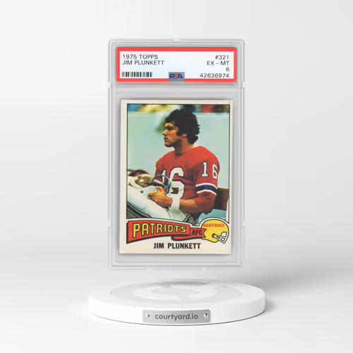 1975 Topps #321 Jim Plunkett (PSA 6 EX-MT)