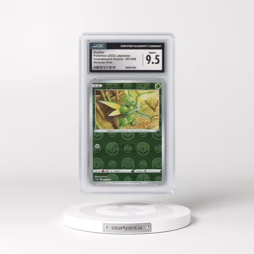 2022 Incandescent Arcana #001/068 Scyther - Reverse Holo Poke Ball (CGC 9.5 MINT+)