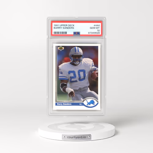 1991 Upper Deck #444 Barry Sanders (PSA 10 GEM MINT)