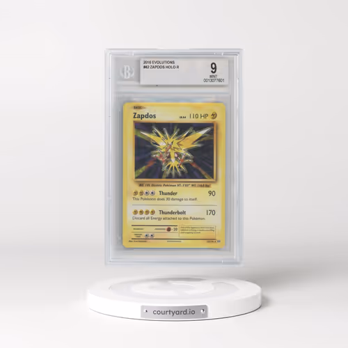 2016 Evolutions #42 Zapdos - Holo (BGS 9 MINT)