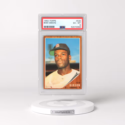 1962 Topps #530 Bob Gibson (PSA 6 EX-MT)