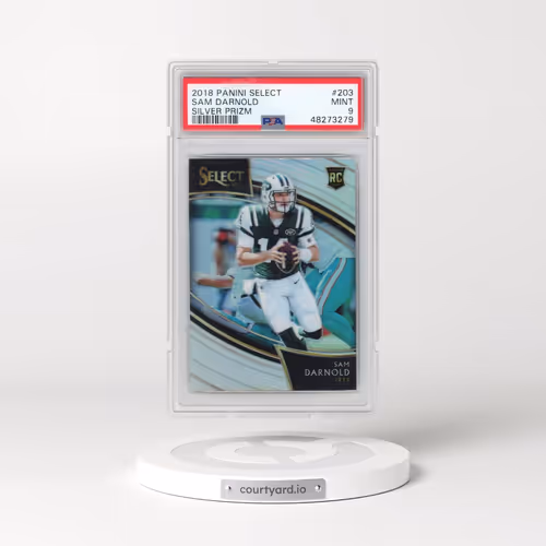 2018 Panini Select #203 Sam Darnold - Silver Prizm (PSA 9 MINT)