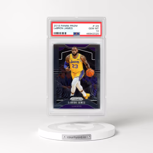 2019 Panini Prizm #129 LeBron James (PSA 10 GEM MINT)