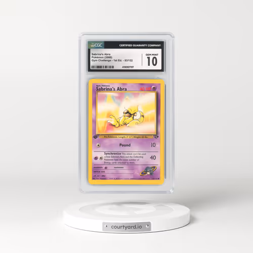 2000 Gym Challenge #93 Sabrina's Abra - 1st Edition (CGC 10 GEM MINT)