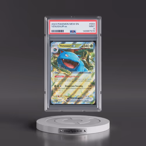 2023 Pokémon Mew EN-151 #003 Venusaur EX - Holo (PSA 9 MINT)