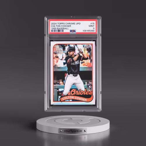 2024 Topps Chrome Update 1989 Topps Baseball #15 Colton Cowser (PSA 9 MINT)