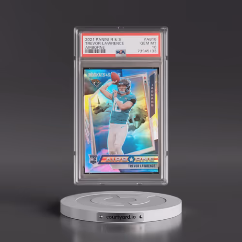 2021 Panini Rookies & Stars Airborne #AB16 Trevor Lawrence (PSA 10 GEM MINT)